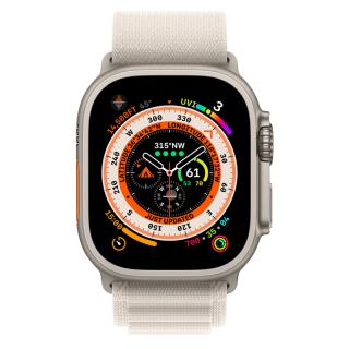 Apple Watch Ultra GPS + Cellular 49mm Cũ Viền Titanium Dây Alpine size M/L