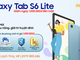 Đặt trước Samsung Galaxy Tab S6 Lite giảm 1 triệu, quà tặng hấp dẫn