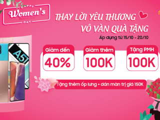 Tưng bừng khuyến mãi 20-10