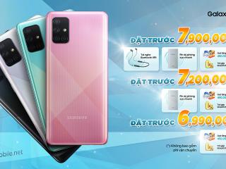 Đặt hàng Samsung A51 nhận ngay combo quà tặng 1.500K+, Trả góp 0%