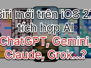 Siri sắp thông minh hơn nhờ tích hợp AI bên thứ ba ở iOS 27