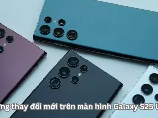 Những thay đổi mới trên màn hình Galaxy S25 Ultra