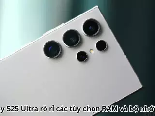 Galaxy S25 Ultra rò rỉ các tùy chọn RAM và bộ nhớ trong