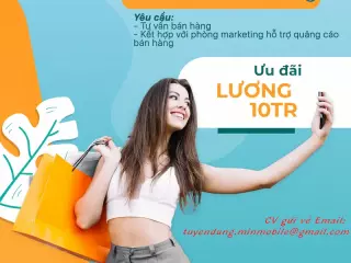 Tuyển Dụng Nhân Viên Bán Hàng Điện Thoại tại MinMobile Hải Phòng