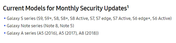 Ngừng update cho Samsung Galaxy S6 và S6edge