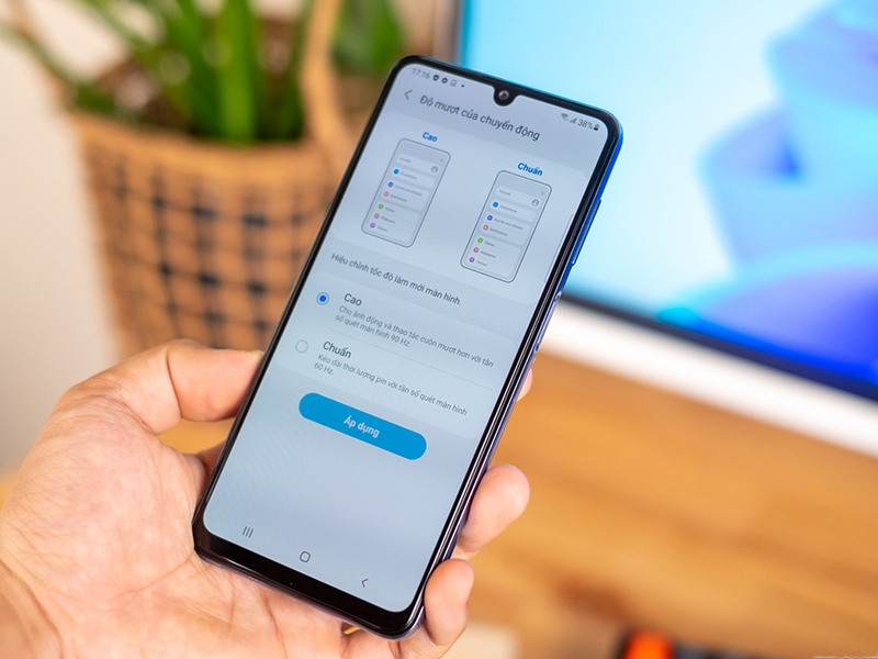 Màn hình của Galaxy M32 có tần số quét 90Hz
