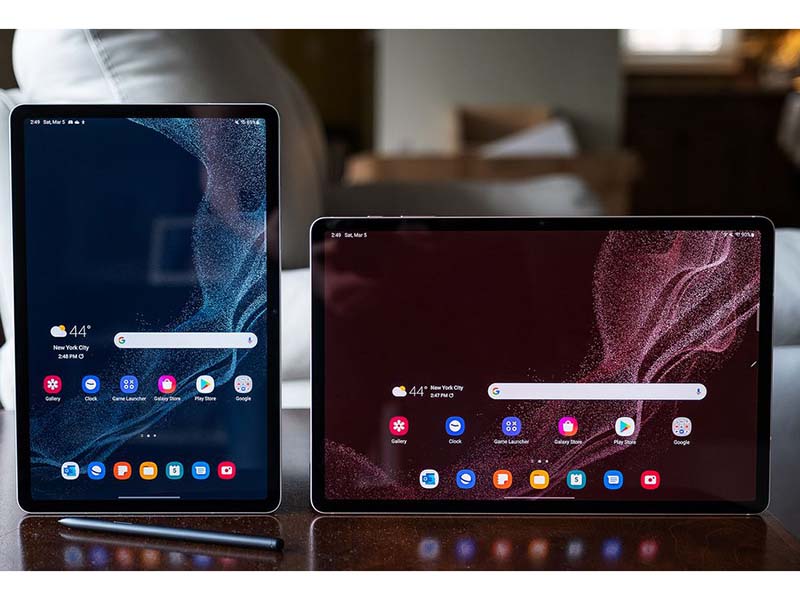 Tab S8 và Tab S7 Plus khác nhau về kích thước màn hình