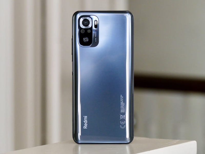 Thiết kế mặt lưng của Redmi Note 10s 