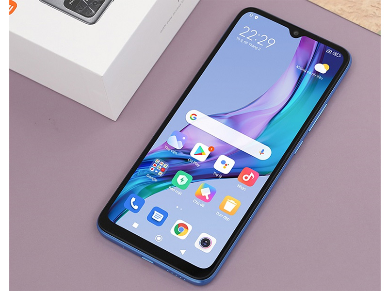 Thiết kế màn hình quen thuộc của Redmi 10C