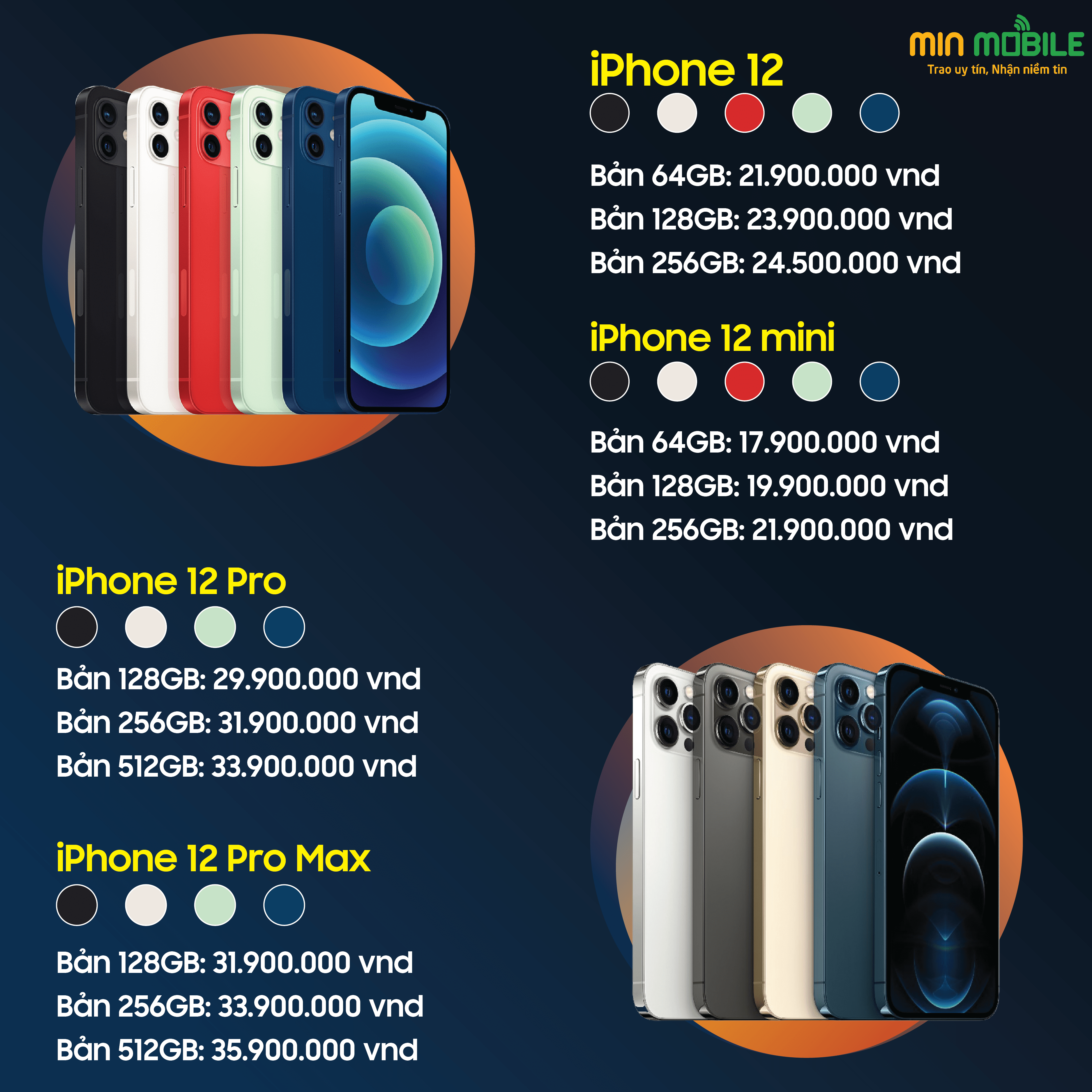 Bảng giá iPhone 12 Pro Max tại Hải Phòng