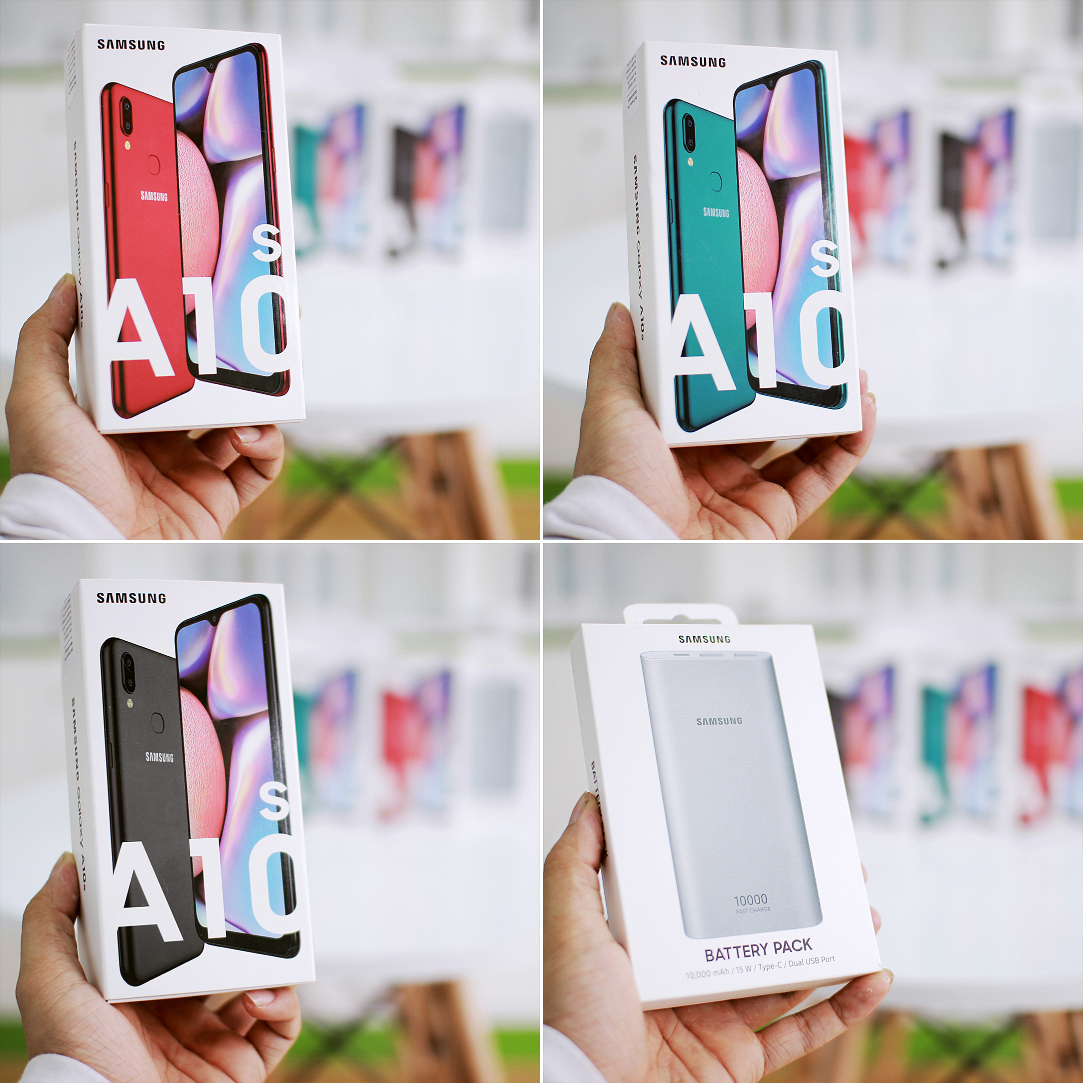 Galaxy A10s giá rẻ có 3 tùy chọn màu sắc 