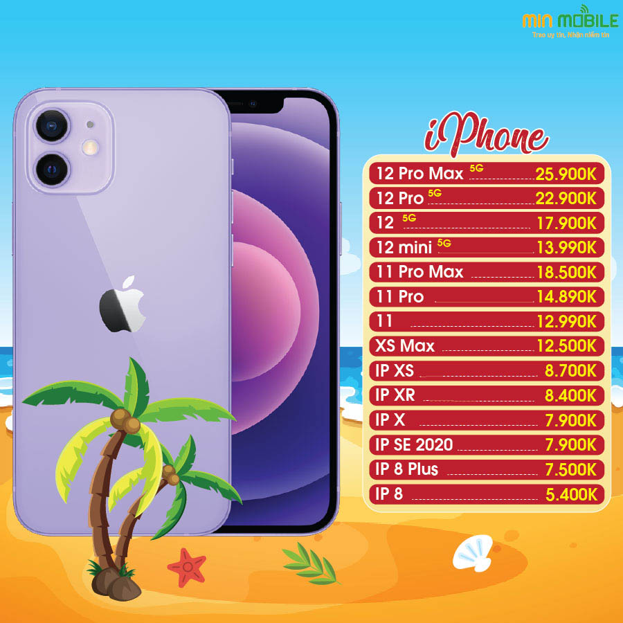 Bảng giá điện thoại iPhone tại Hải Phòng