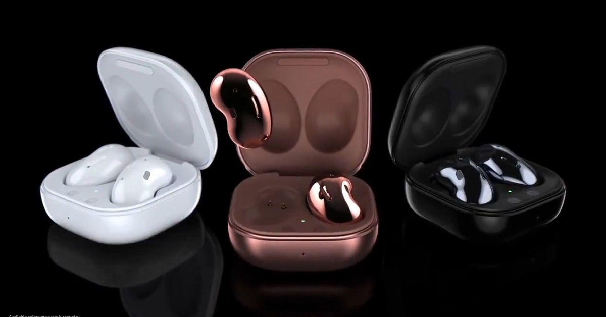 Thiết kế hình hạt đậu của Galaxy Buds Live