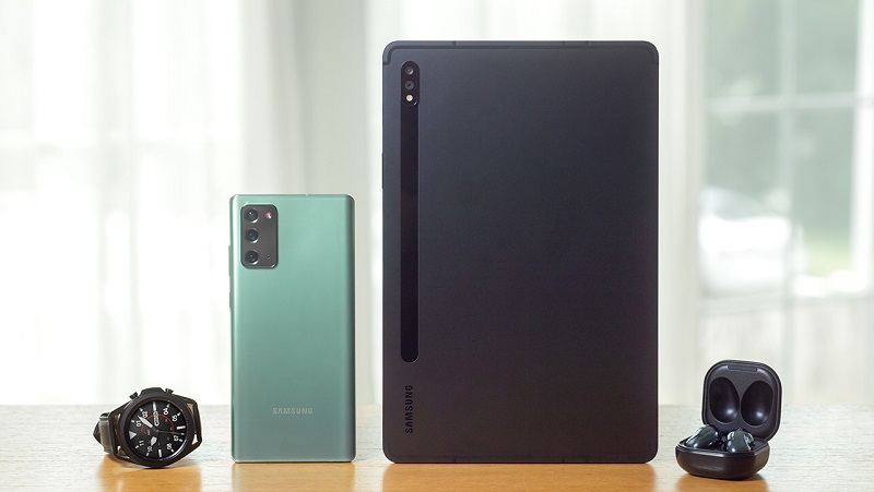 Mặt lưng của mẫu máy tính bảng Galaxy Tab S7 