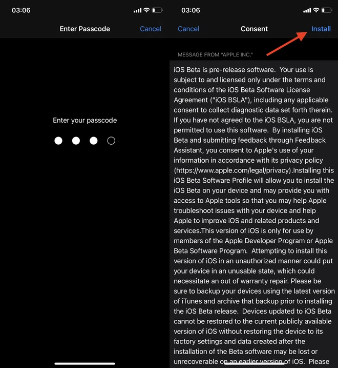 Các bước tải iOS 15