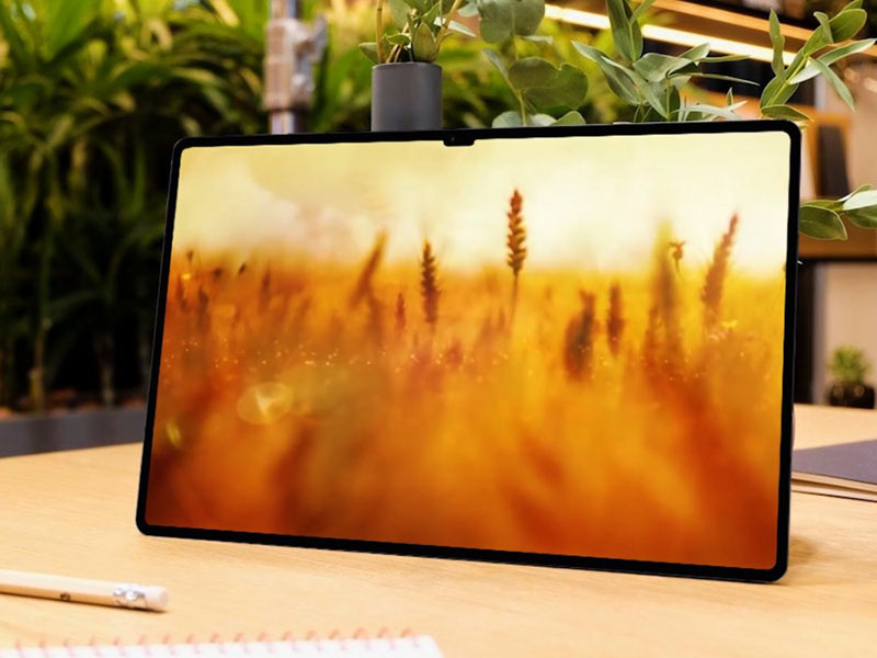 Thiết kế màn hình tai thỏ của Tab S8 Ultra