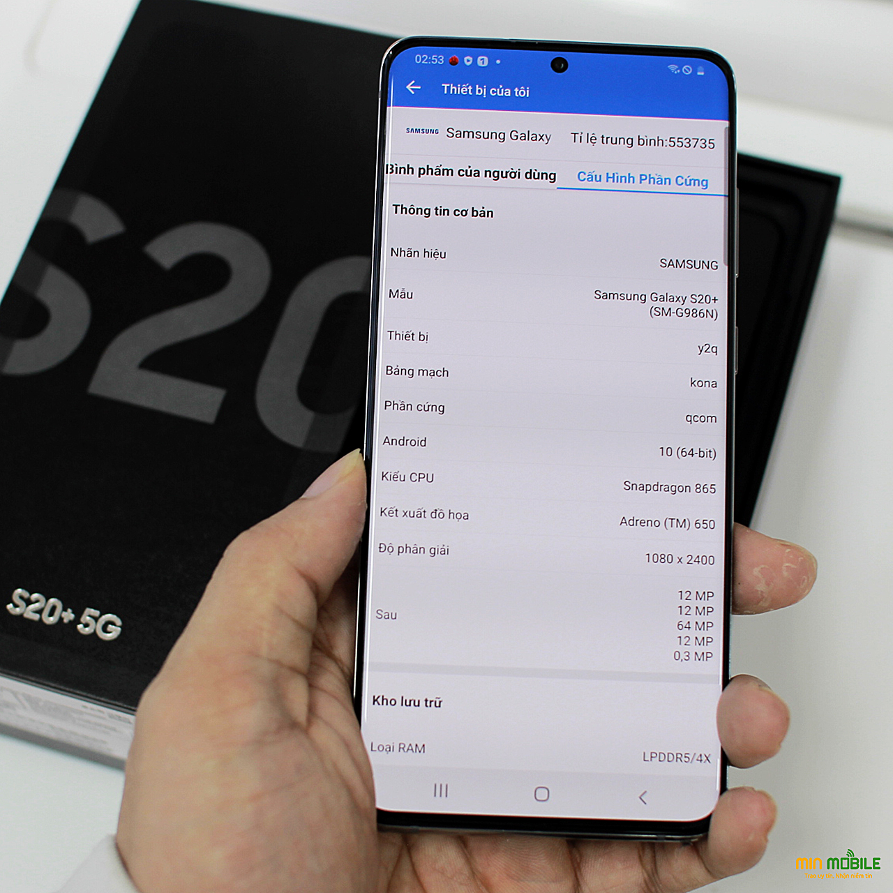 Cấu hình phần cứng của Galaxy S20 Plus 5G