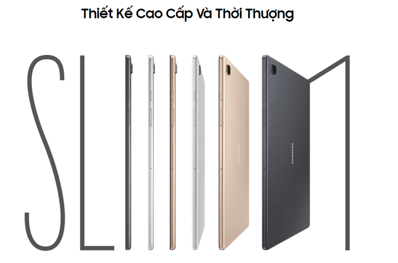 Galaxy Tab A7 có thiết kế cực mỏng