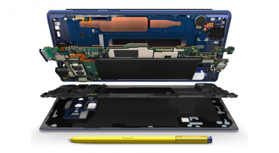 Hệ thống tản nhiệt bằng chất lỏng trên Note 9 cũ