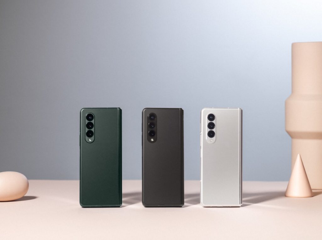 Ba tùy chọn màu sắc của Galaxy Z Fold 3