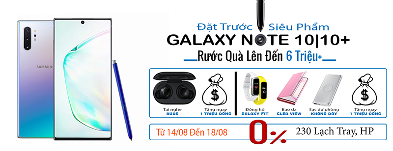 Đặt trước Samsung Galaxy Note 10, Note 10+ giá tốt, quà khủng tại Min Mobile