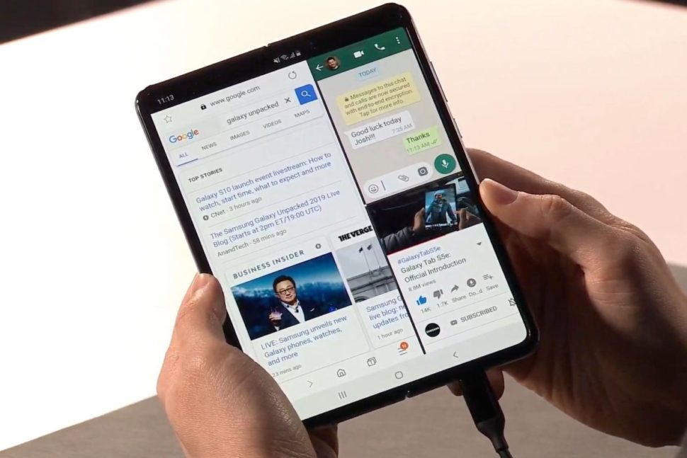 Trên tay Galaxy Fold cao cấp màn hình gập 