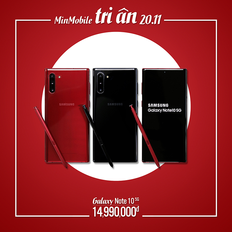 Mua siêu phẩm Galaxy Note 10 5G với mức giá rẻ chưa từng thấy