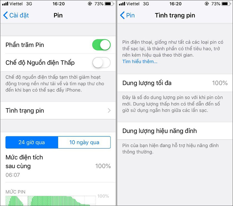 Kiểm tra ngoại hình và pin của iPhone 7 Plus 32GB