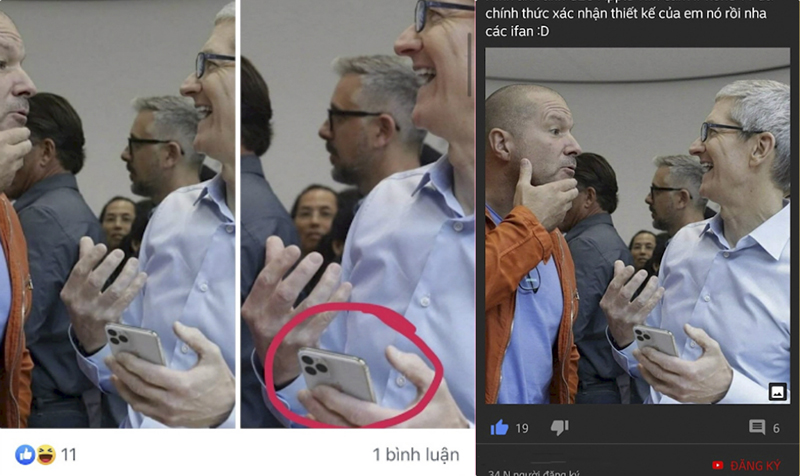 Hình ảnh thật của iPhone 11, cụm 3 camera gây thật vọng