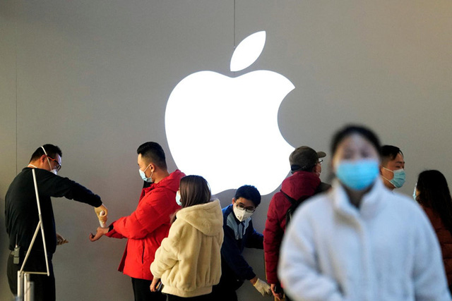 Nhiều cửa hàng của Apple đã phải đóng cửa vì dịch bệnh