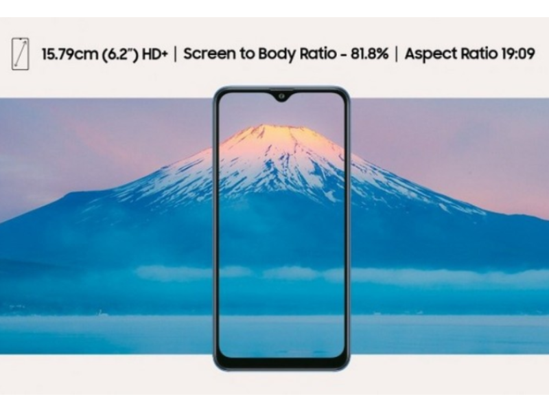 Thiết kế màn hình Infinity-V của Galaxy M01s