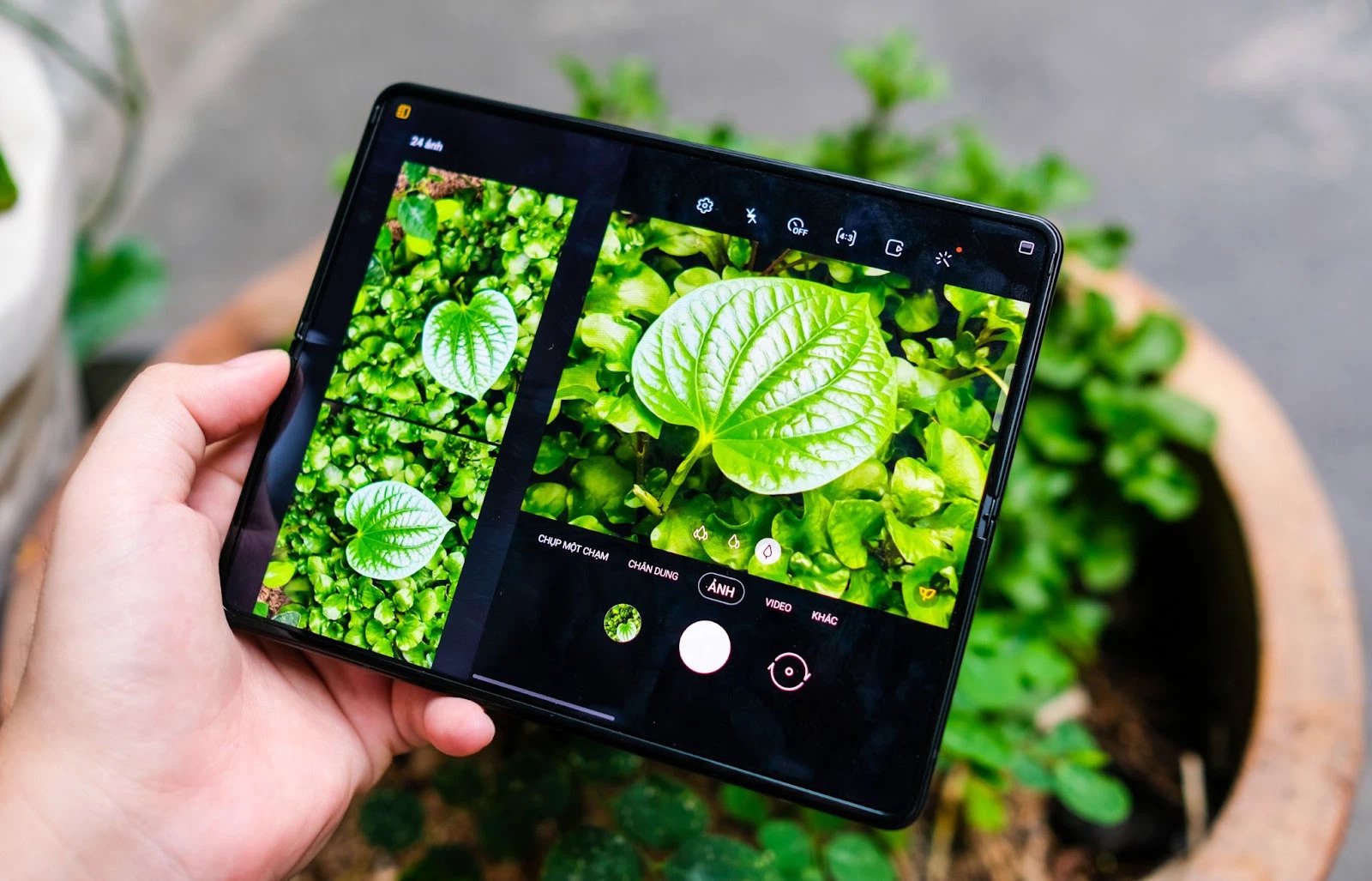 Chụp ảnh với Galaxy Z Fold 3
