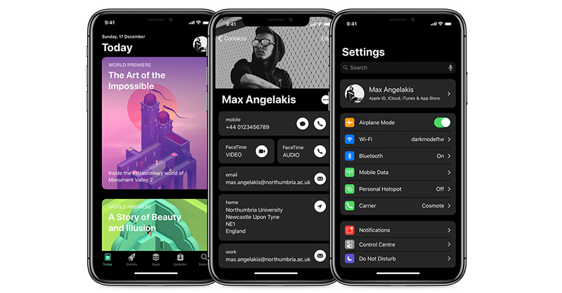 Làm sao để bật chế độ Dark Mode trên iOS 13