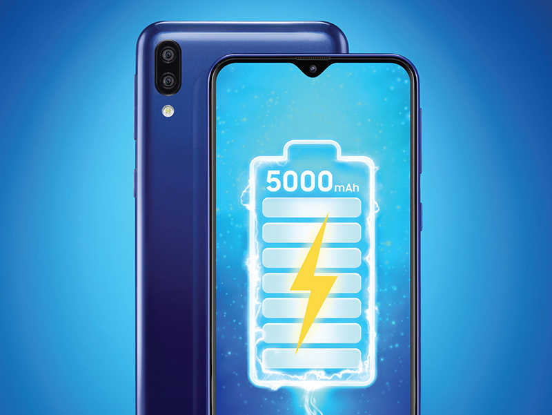Samsung Galaxy M20 pin trâu 5000 mAh, hỗ trợ sạc nhanh siêu tốc