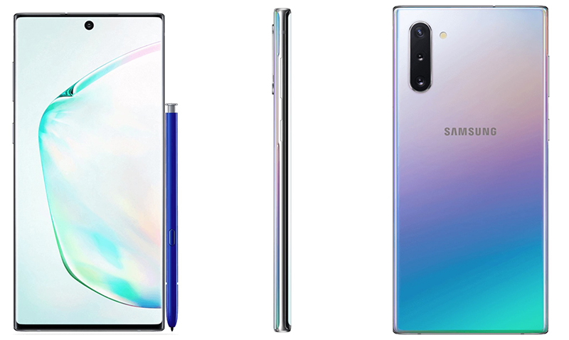 samsung galaxy note 10 xanh ánh tím