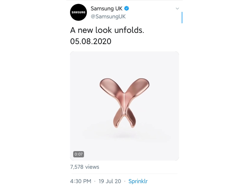 Samsung UK chính thức xác nhận của Galaxy Z Fold 2