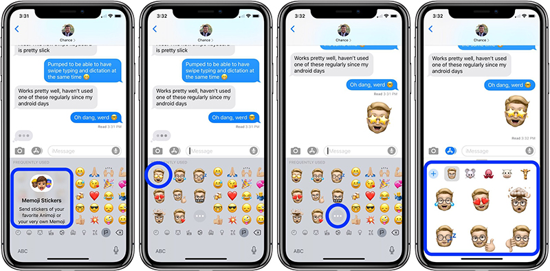 Biểu cảm phong phú hơn với Memoji Sticker hệ điều hành ios 13