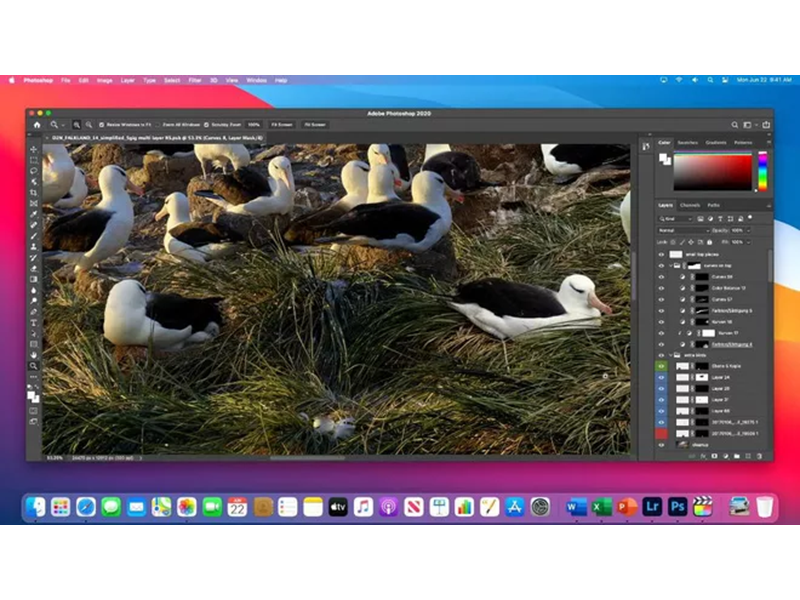 Phần mềm Photoshop trên máy tính Mac