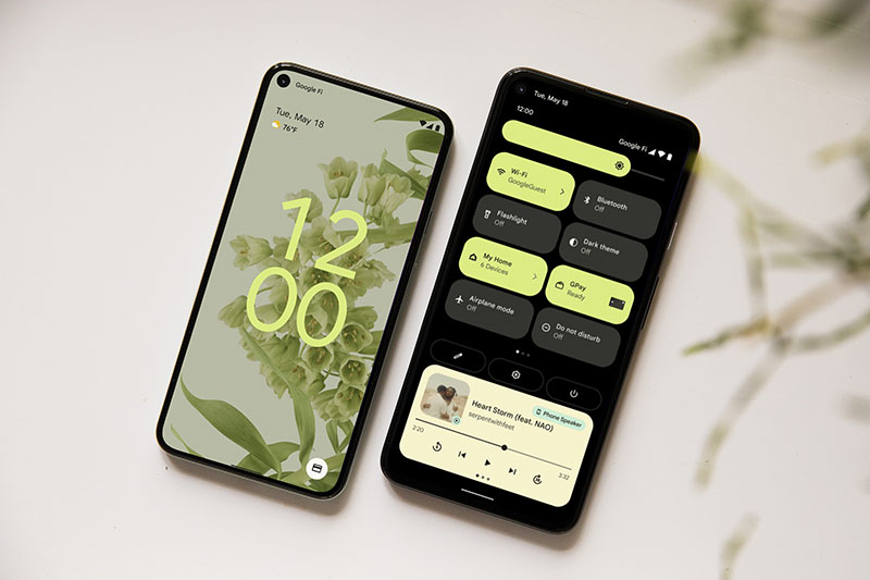 Thiết kế khá bắt mắt của Android 12 