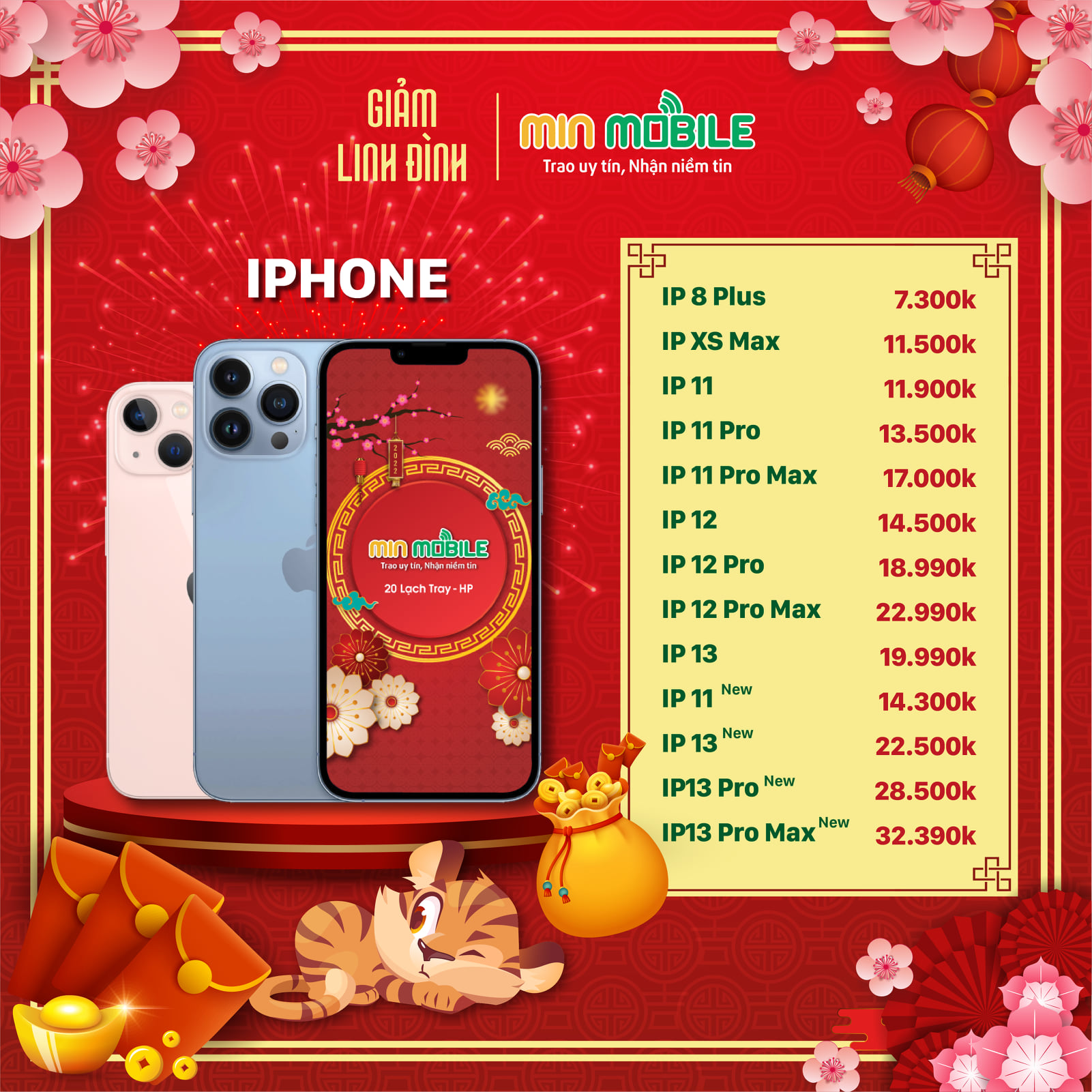 Bảng giá sale iPhone dịp Tết Nguyên đán
