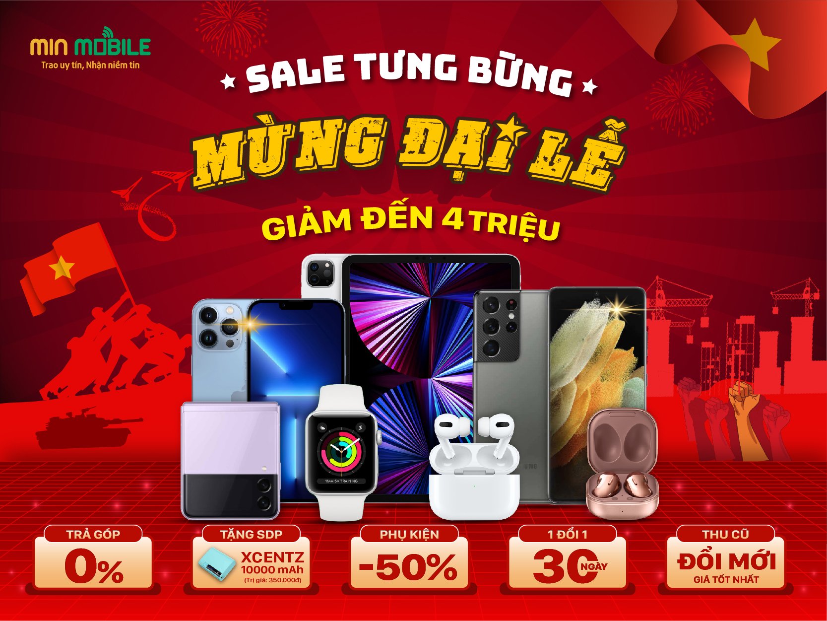 Siêu sale điện thoại dịp 30/04-1/5