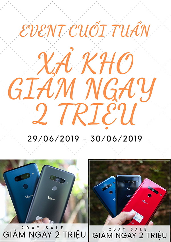 Xả kho 2 dòng điện thoại LG giảm ngay 2 triệu