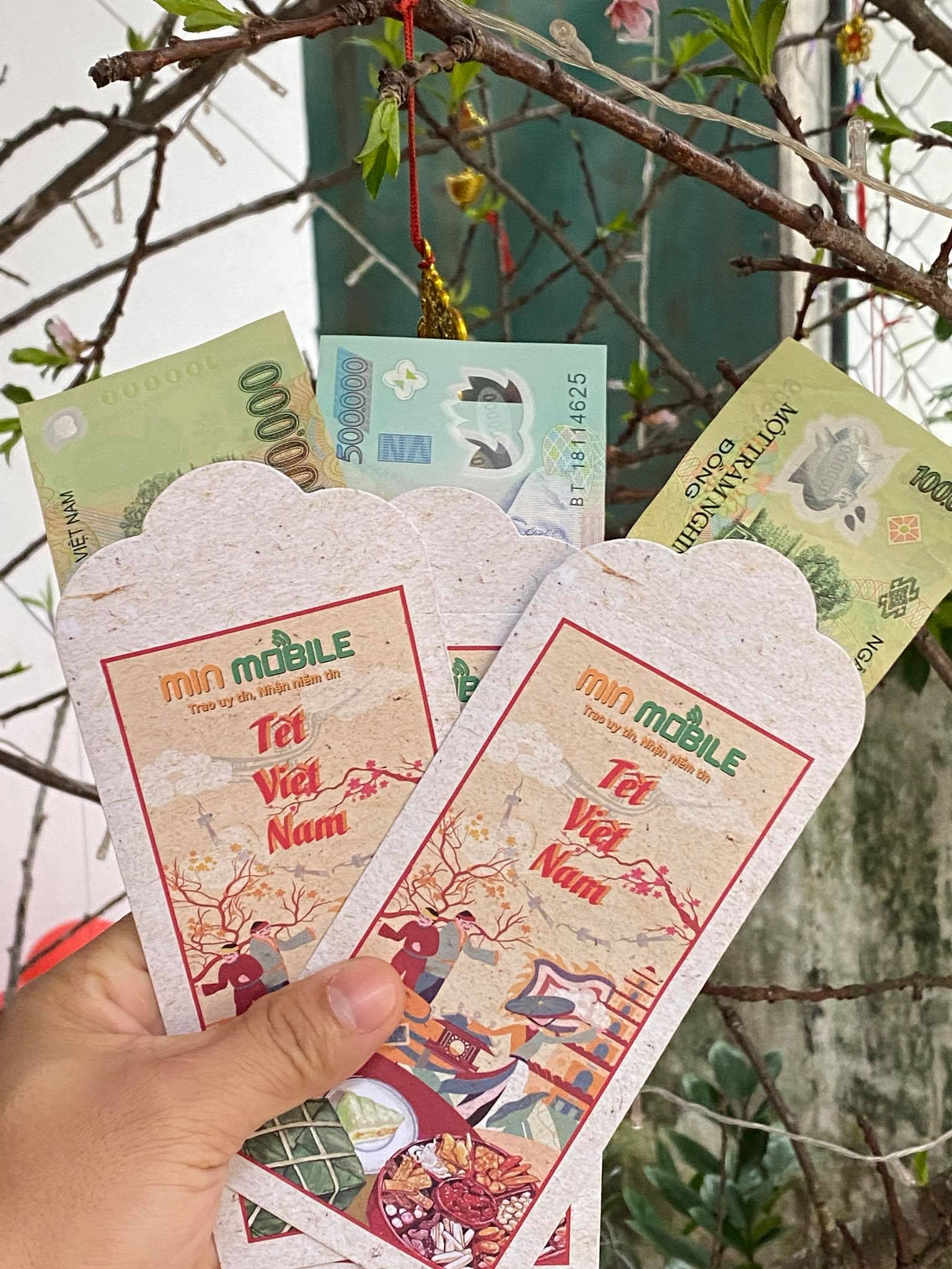 Lì xì có giá trị lên đến 1 triệu đồng