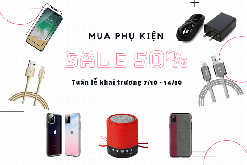 Giảm giá đến 50% khi mua phụ kiện - MinMobile