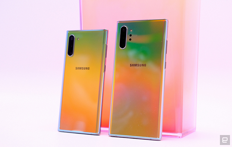 Đặt gạch Samsung Galaxy Note 10 và Note 10+