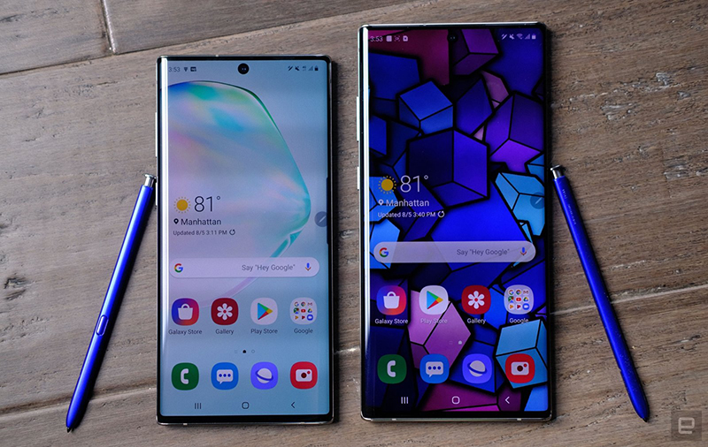 so sánh samsung galaxy note 10 và note 9