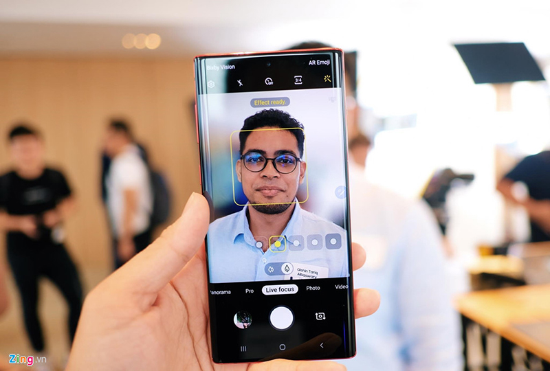 quay video live focus của samsung galaxy note 10