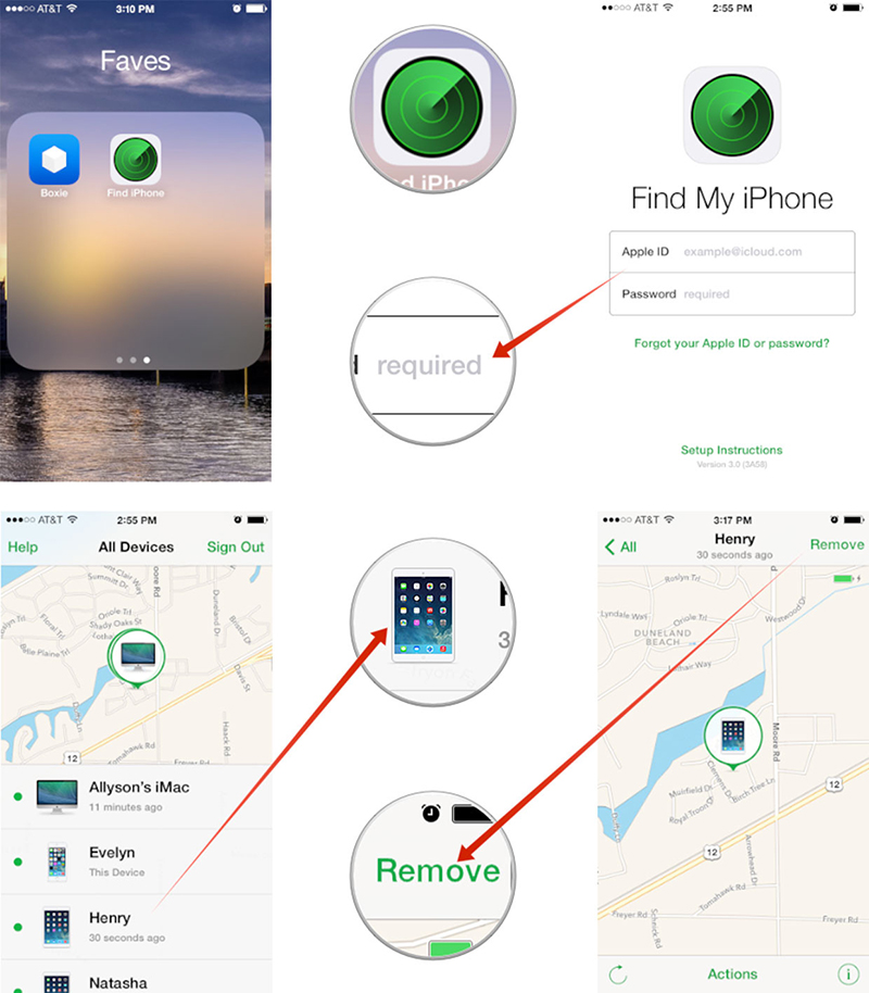 Tắt Find My iPhone