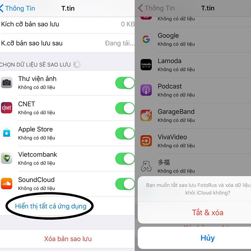 Xóa toàn bộ dữ liệu iPhone của bạn và Cài đặt