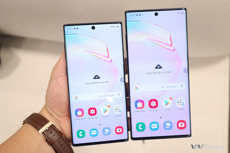 Màn hình Infinity-O tràn viền đầy ấn tượng của Galaxy Note 10